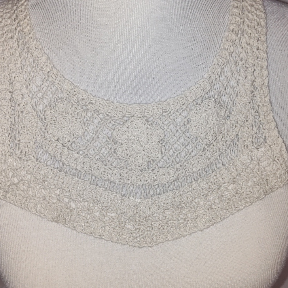 Altar"d state Knit Top Tank Cream Size Medium - Picture 4 of 10